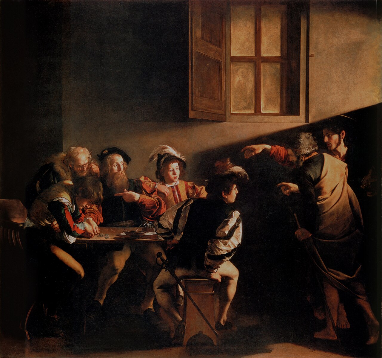 Caravaggio, The Calling of Saint Matthew